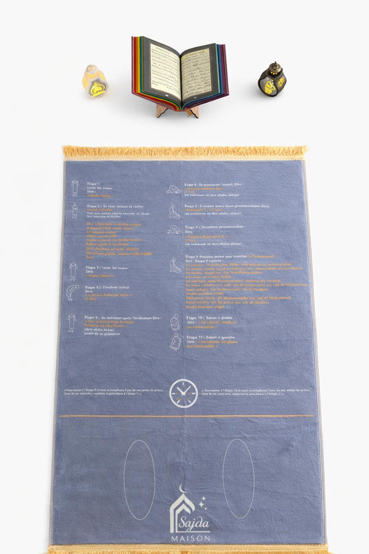 Tapis éducatif Bleu pastel
